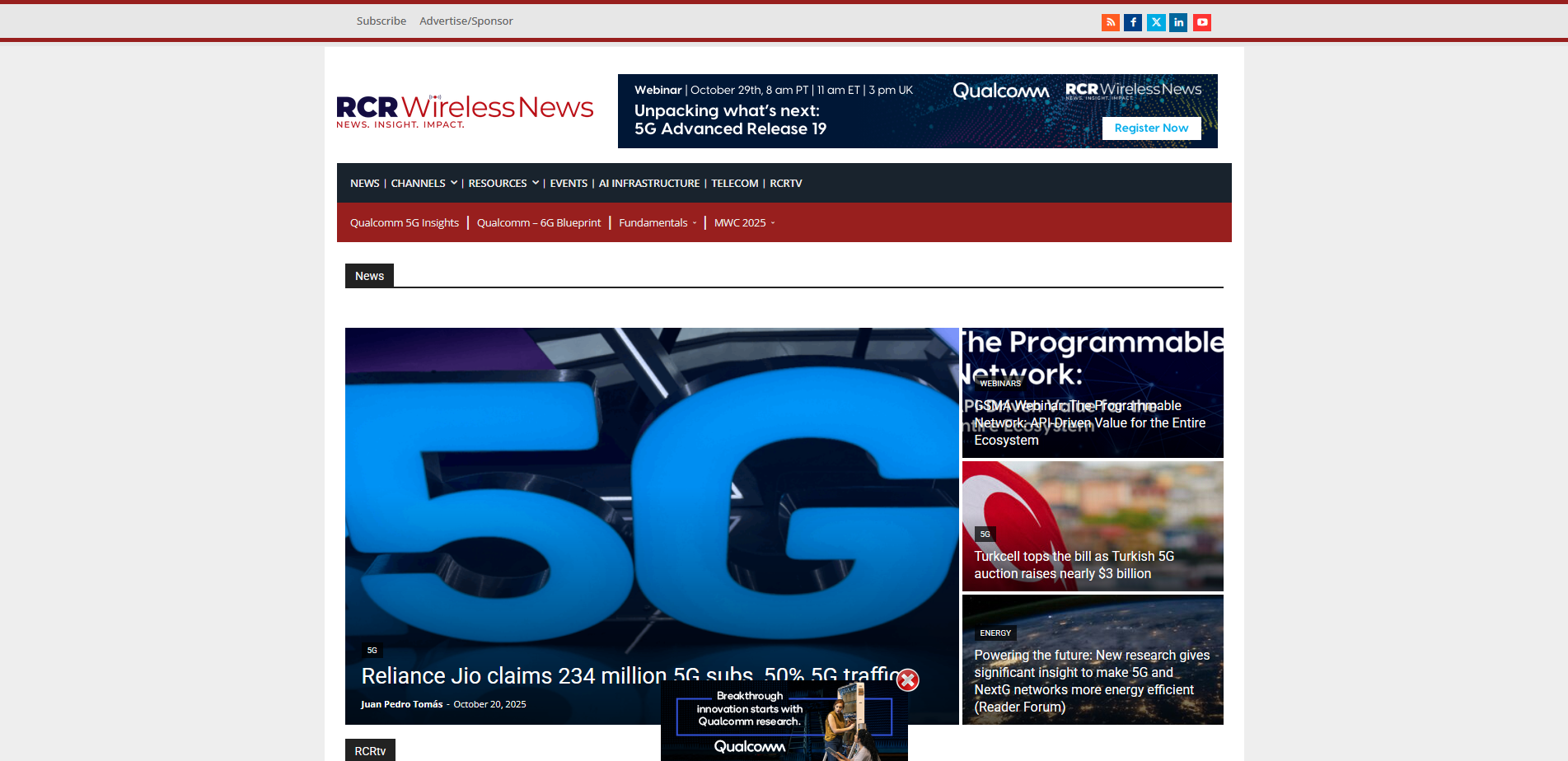 RCR Wireless Website Design and Development Featured