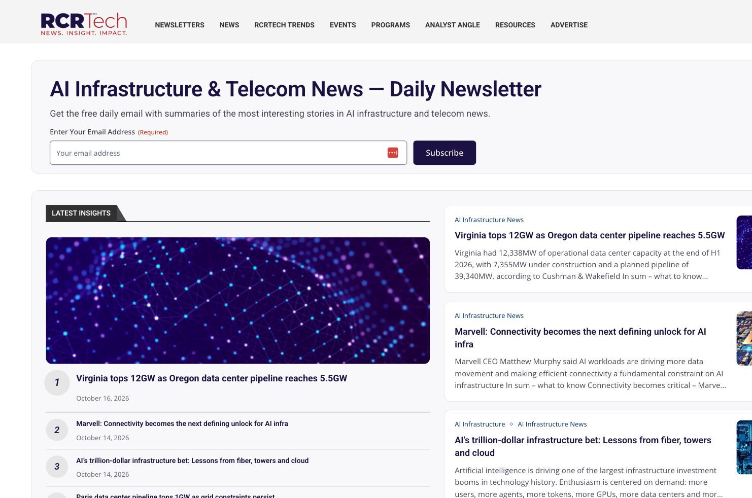 RCRTech website project