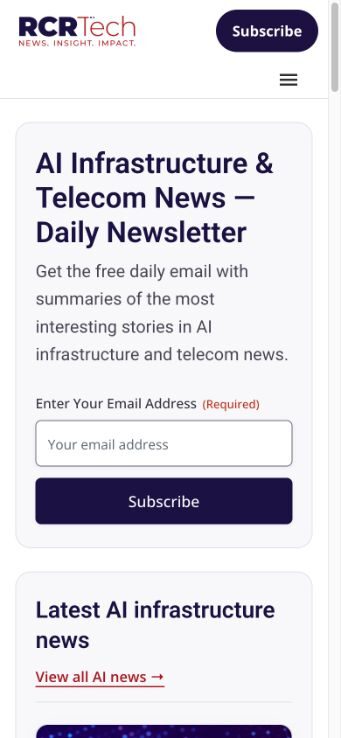 RCRTech newsletter and news on a phone screen